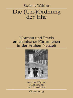 cover image of Die (Un-)Ordnung der Ehe